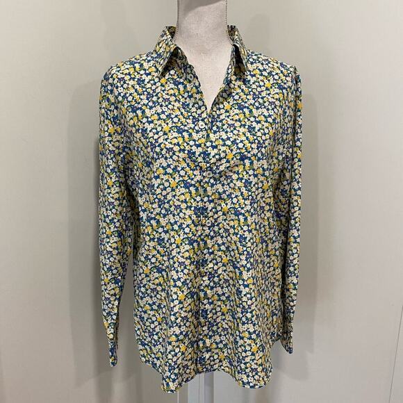 A.P.C. Floral Button Down Shirt - Picture 1 of 9